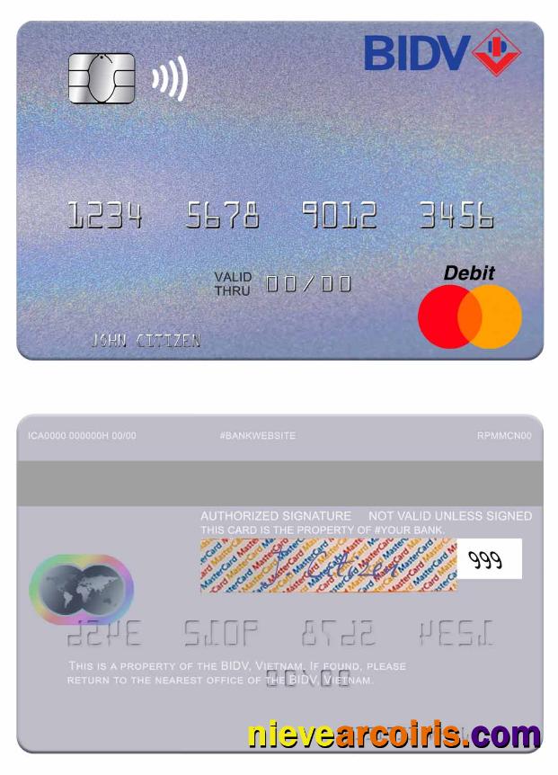 Vietnam BIDV mastercard